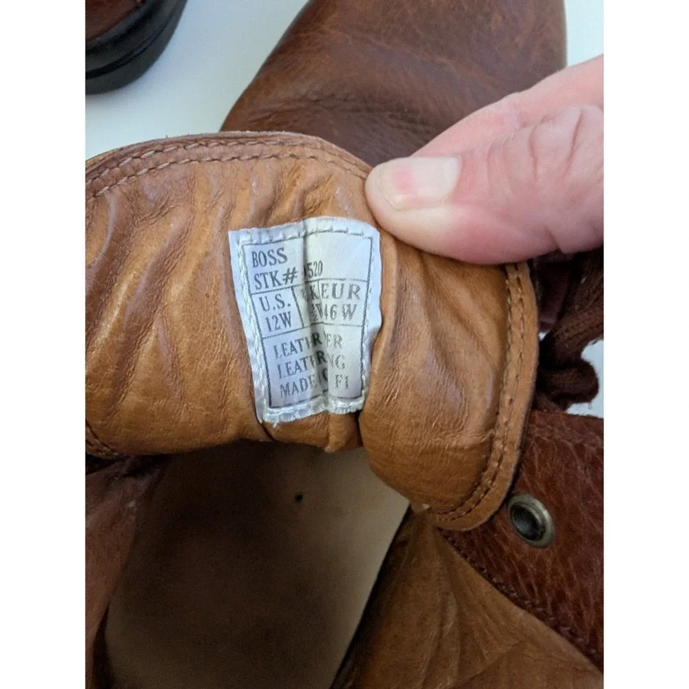 Men's Dr.Comfort Leather Work Boots Size 12W Pre Owned in Good Condition